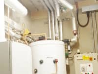 A boiler installation in Liverpool Care Home. Worcester boiler and hot water cylinder installation.
