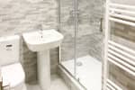 Luxury bathroom installed completed by our teams of bathroom fitters, tilers and plumbers.