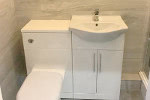 Full en-suite built in a bedroom area and another full bathroom installation. We supplied and fitted all fittings.