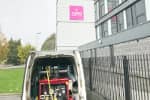 Blocked drains cleared in a student accommadation in Liverpool.