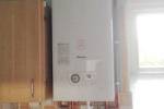 Boiler installation completed by the team.