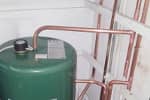 Hot water storage/cylinder fitted in Victoria Court